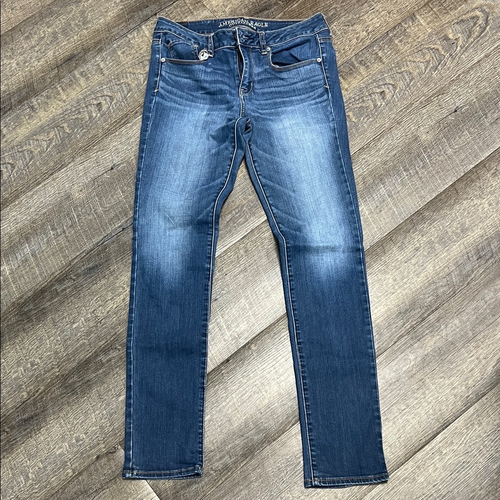 American Eagle Outfitters Dark Blue Skinny Jeans